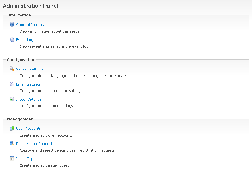 The Administration Panel